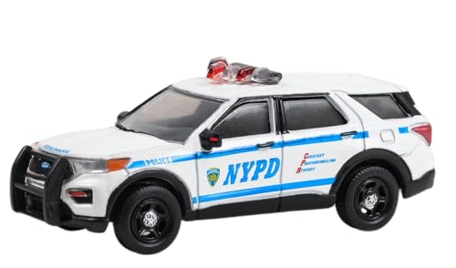 Greenlight 42776 Hot Pursuit – 2020 Police Interceptor Utility – New York City Police Dept (NYPD) mit NYPD Squad Number Decal Sheet (Hobby Exclusive) Druckguss Maßstab 1:64 von Collectibles