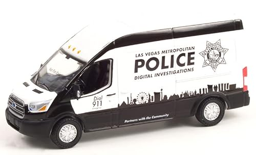 Greenlight 53040-E Route Runners Series 4 - 2019 Transit LWB High Roof - Las Vegas Metropolitan Police Digital Investigations 1/64 Scale von Collectibles