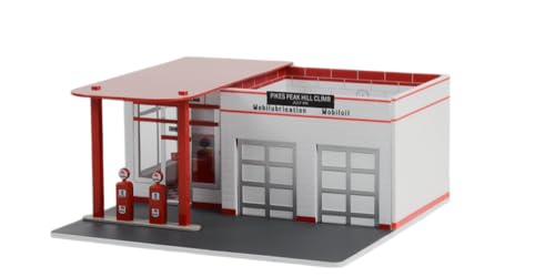 Vintage Tankstelle - 57102 Mechanic's Corner Serie 10 - Pikes Peak Hill Climb Offizielle Tankstation im Maßstab 1:64 von Collectibles