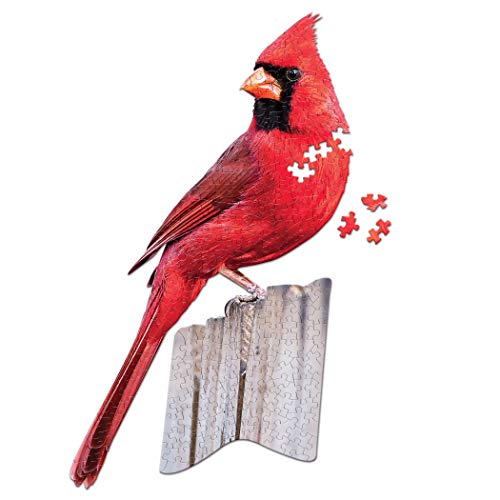 Madd Capp Games I Am Cardinal 300 Stück Tierkopf - Shaped Jigsaw Puzzle von Collections Etc