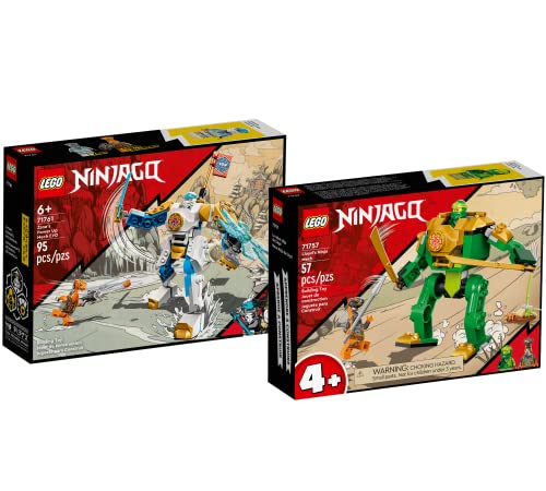 Lego Ninjago Set - Zanes Power-Up-Mech EVO 71761 + Lloyds Ninja-Mech 71757, Bauset für Kinder ab 6 Jahren von Collectix