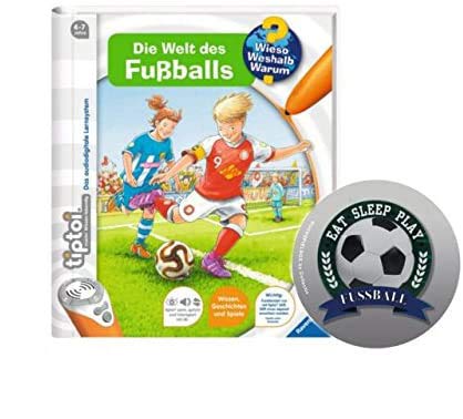 Collectix Ravensburger tiptoi ® Buch ab 4 Jahre | Die Welt des Fußballs + Kinder Fußballsticker - Fussball, Wieso, Weshalb, Warum, Training, tiptoi, Tip toi, WM, Bundesliga von Collectix