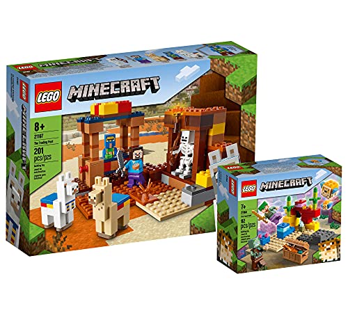 Lego Set - Lego Minecraft Der Handelsplatz 21167 + Minecraft Das Korallenriff 21164 von Collectix