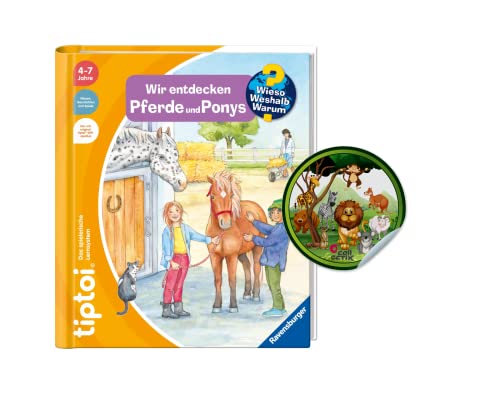 Ravensburger tiptoi Buch | Wir entdecken Pferde und Ponys + Kinder Tier-Sticker | ab 4 Jahren Ravensburger tiptoi Buch | Wir entdecken Pferde und Ponys + Kinder Tier-Sticker | ab 4 Jahren von Collectix