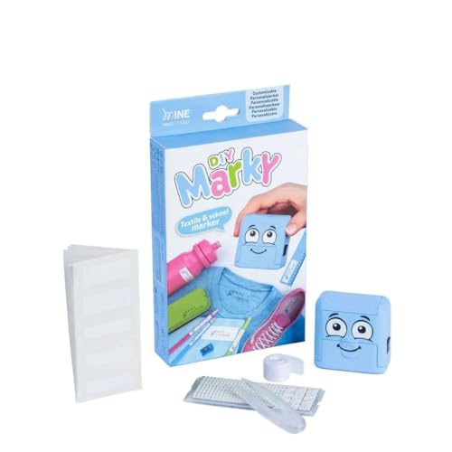 COLOP - COLOP Marky Blau Anpassbar Kinderfreundlich DIY Textil Briefmarke Bausatz - 1 Satz von Colop