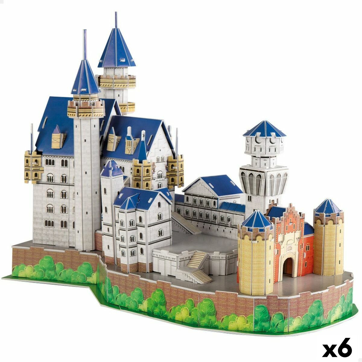 3D Puzzle Colorbaby New Swan Castle 95 Stücke 43,5 x 33 x 18,5 cm (6 Stück) von Colorbaby