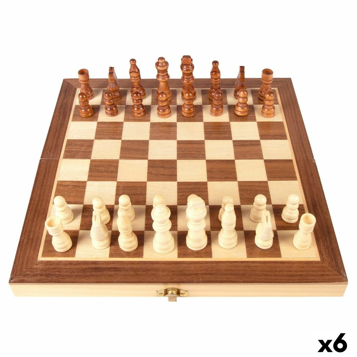 Schach Colorbaby Holz (6 Stück) von Colorbaby