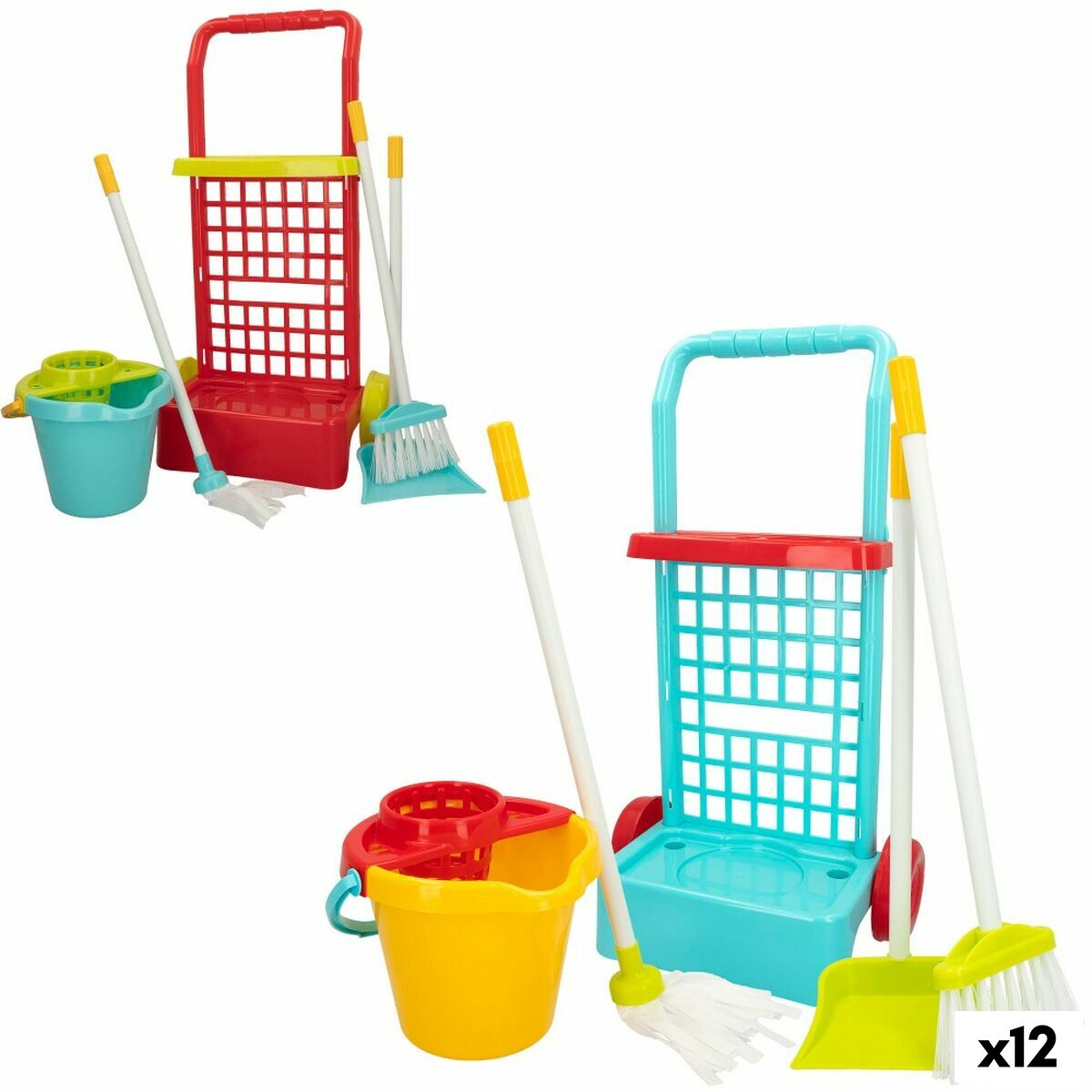 Reinigungswagen mit Zubehör Colorbaby Spielzeug 5 Stücke 30,5 x 55,5 x 19,5 cm (12 Stück) von Colorbaby