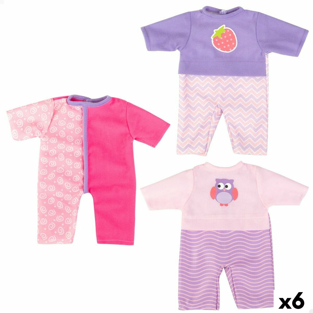 Kleidung für Puppen Colorbaby 3 Stücke 6 Stück von Colorbaby