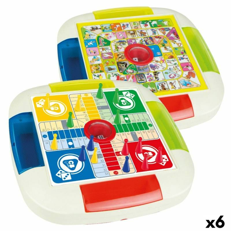 Parchís-Oca Spielbrett Colorbaby 26 x 5 x 26 cm (6 Stück) von Colorbaby