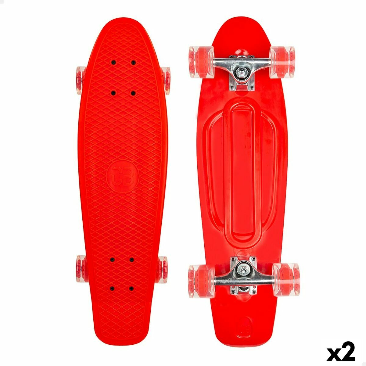 Skateboard Colorbaby Rot (2 Stück) von Colorbaby