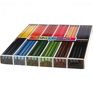 Colortime Buntstifte, Sortierte Farben, L 17,45 cm, Mine 5 mm, JUMBO, von Colortime