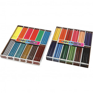 Colortime Buntstifte, Sortierte Farben, Mine 4+5 mm, 288 Stk/ 1 Pck von Colortime