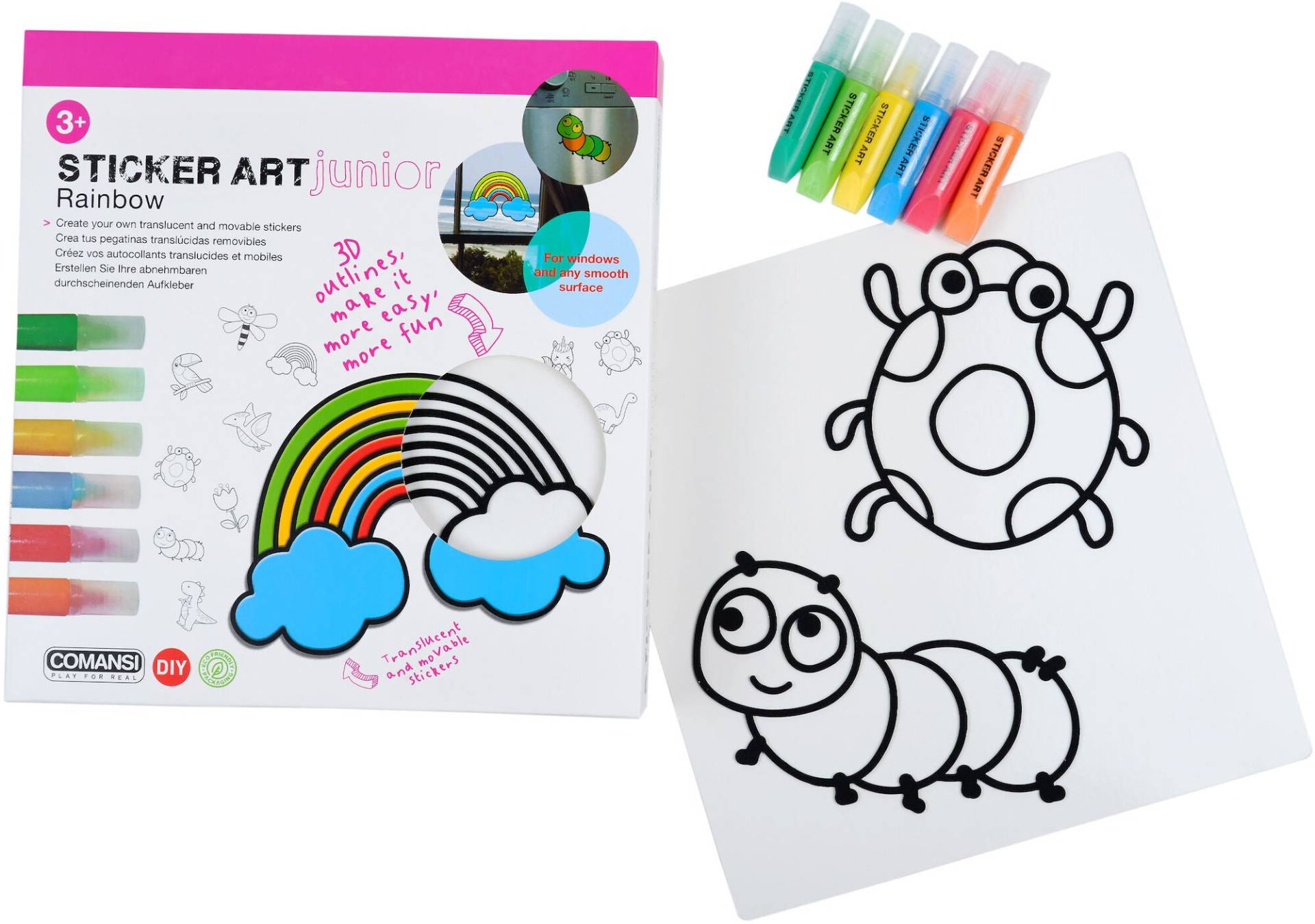 Comansi Junior Stickerset Regenbogen von Comansi