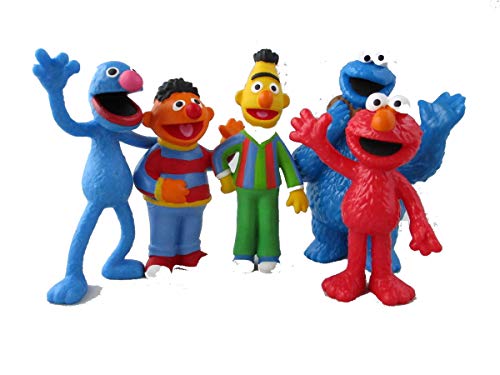 Comansi Sesamstraße Figuren 5'er Set - Grobi, Bert, Ernie, Krümelmonster und Elmo von Sesame Street