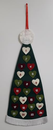 Comarco Sa Adventskalender, Stoff, mehrfarbig, 37 x 88 cm von Pandecor