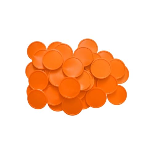 CombiCraft Biologisch Abbaubare Wertmarken in Orange - 29 mm Durchmesser - 1000 Stück pro Packung - Umweltfreundliche Alternative zu Kunststoff von CombiCraft