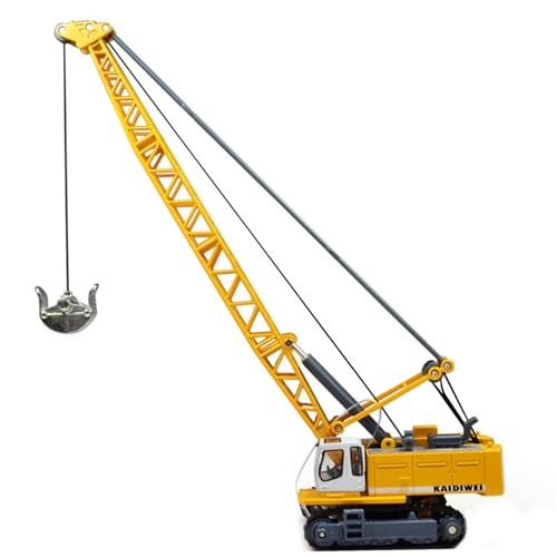 Comebachome 1:87 HO Scale Tower Kabel Crane All-Alloy-Turmkabel-Bagger Simuliertes Zug Eisenbahn Modell Szene Dekoration Züge Zubehör Fahrzeugspielzeugmodelle, Turmkabelbagger, Skala Turmkabelkran von Comebachome