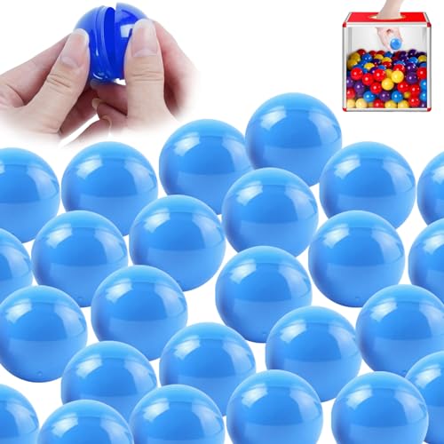 Comebachome Bingokugeln 50pcs hohlen PP 1,57 Zoll Lotteriekugeln Glatte lebhafte Verleihkugeln runden Lotteriekugeln für Lotteriekugelmaschine Party, Blau, Bingokugeln, Lotteriekugeln von Comebachome