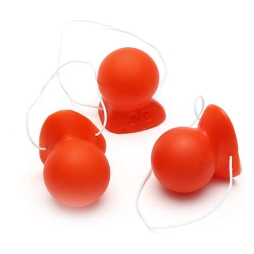 Comebachome Clown -Nase, 3pcs quietschende Gummi -Clown -Nase mit elastischen Clown -Nasenkostüm für Halloween -Weihnachtskostüm -Party -Accessoires von Comebachome