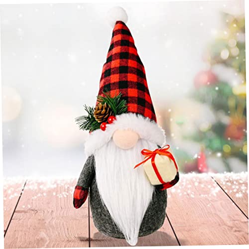 Comebachome Weihnachten Santa GNOME Plüsch Mini Stoffed Cartoon Dekorative Zwergpuppe Ornament für Weihnachtsparty Kamin Home Office Tabletop von Comebachome