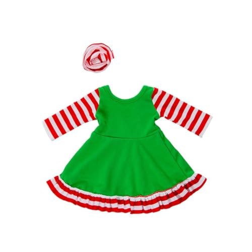 Comebachome Weihnachten Themenpuppen Kleidung kreativer Weihnachtsgüter Rock 18 Zoll Puppen Kleidung Accessoire Kinder Kleidung Spielzeug Puppe Weihnachtskleid -Outfit 1Set 1Set von Comebachome