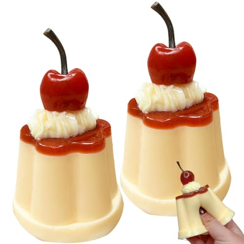 Comebachome Puddingspielzeug, 2pcs 3,7 Zoll langsam aufsteigender Pudding -Squish -Spielzeug, Stressabbauspielzeug für Party bevorzugt dekoratives Geschenk von Comebachome