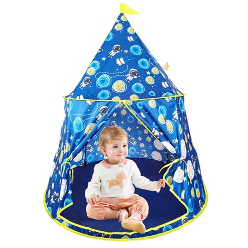 Teepee Zelt für Kinder 45x50 Zoll großer Öffnungsfaltfalt Kinder spielen Zelt mit atmungsaktivem Fenster Interaktives Kinder Zelt Innengeburtstagsurlaub Party Geschenke, Kinderspiele, Teepe -Zelt für von Comebachome