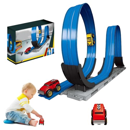 Anti Gravity Car & Track Set, 2024 Neu Anti Schwerkraft Track Builder Auto Spielzeug, Auto mit Eisenbahn ab 3 4 5 6 Jahre Junge Mädchen, Cars Autorennbahn für Kinder Geschenk (Standardausgabe) von ComedyKing