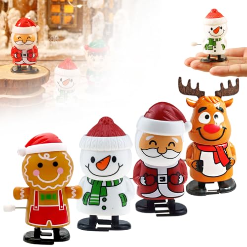 Kinder Aufziehspielzeug, Wind Up Rentier Weihnachtsbaum Schneemann Weihnachtsmann Figur Uhrwerk Spielzeug, Aufziehspielzeug Weihnachten, Christmas Wind Up Toys für Baby Kinder Erwachsene (#A) von ComedyKing