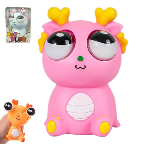 Squeeze Spielzeug, Stressball Lustig Anti Stress Spielzeug Popping Out Eyes, Squeeze Toys Pinch-Spielzeug Augen Out Stressbälle Stressabbau Erwachsene für Erwachsene und Kinder (Rosa) von ComedyKing