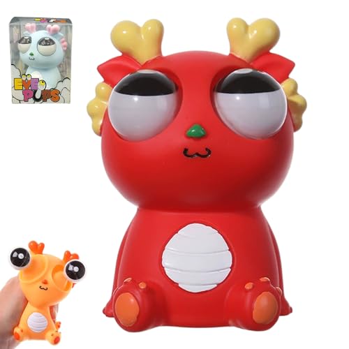 Squeeze Spielzeug, Stressball Lustig Anti Stress Spielzeug Popping Out Eyes, Squeeze Toys Pinch-Spielzeug Augen Out Stressbälle Stressabbau Erwachsene für Erwachsene und Kinder (Rot) von ComedyKing