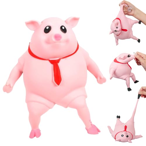 Stress Schwein Stress Spielzeug, Anti Stress Schwein Rosa, Piggy Squeeze Toy, Anti Stress Spielzeug, Kreatives Dekompressions Piggy, Fidget Toys für Kinder Erwachsener (S) von ComedyKing