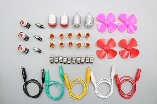 Fortgeschrittene Pädagogische Elektro Kit – Elektrobaukasten für Kinder, Kinder Electric, Elektronik Baukasten, Elektro Experimentierkasten, Elektro Baukasten, Easy Elektro Start von Comforty