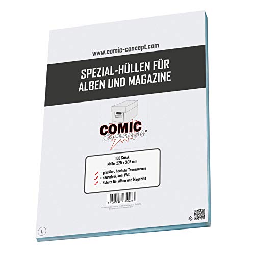 Comic Concept Spezial-Hüllen (ohne Lasche) für Alben und Magazine (225 x 305 mm) von Comic Concept