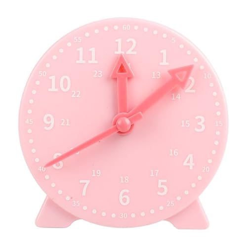 Lernuhr,Lernspiel Uhr,Lernuhr Grundschule,Uhr Zum Lernen für Kinder,Uhrzeit Lernen,Lernuhr Kinder Grundschule Uhr,Lernen Kinder Uhrzeit,Kinder Zahlen Uhr Modell Spielzeug,Lernuhr Kinder,Lern Uhr,Pink von Comioke