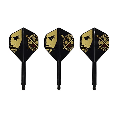 Condor Axe - Devon Petersen African Warrior - Inspiration 3 Black - Dart Flights Long von Condor