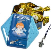 Geschenkdose "Schutzengel" mit 7 Pralinen, 75g + Engel-Anhänger von Confiserie Heidel