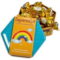 Geschenkdose "Tagversüßer" mit 9 Pralinen, 97g von Confiserie Heidel