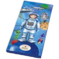 Schokogrüße, Tafelschokolade mit Astronauten-Motiv in 3D, 100g von Confiserie Heidel