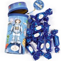 Stiftedose "Astronaut" mit 11 Pralinen, 118g von Confiserie Heidel