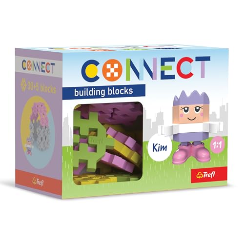 Connect 61980 Set Pocket Girl, Zoe-35 Elemente: 30 Figur 5 Bausteine, Kreatives Spielzeug für Erwachsene und Kinder ab 4 Jahren, Mehrfabrig, Small von Connect