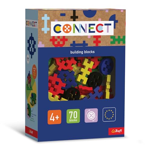 Connect 61987 Set Basic Boy-70 Bausteine in Verschiedenen Formen, Kreatives Spielzeug für Erwachsene und Kinder ab 4 Jahren, Mehrfabrig von Connect