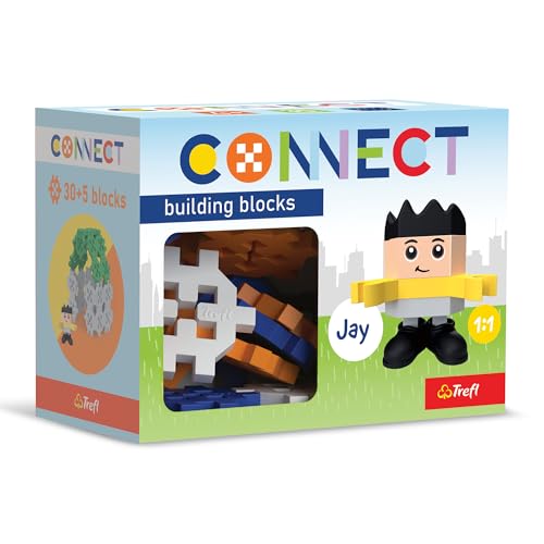 Connect 62006 Set Pocket Boy, Jay-35 Elemente: 30 Figur 5 Bausteine, Kreatives Spielzeug für Erwachsene und Kinder ab 4 Jahren, Mehrfabrig von Connect