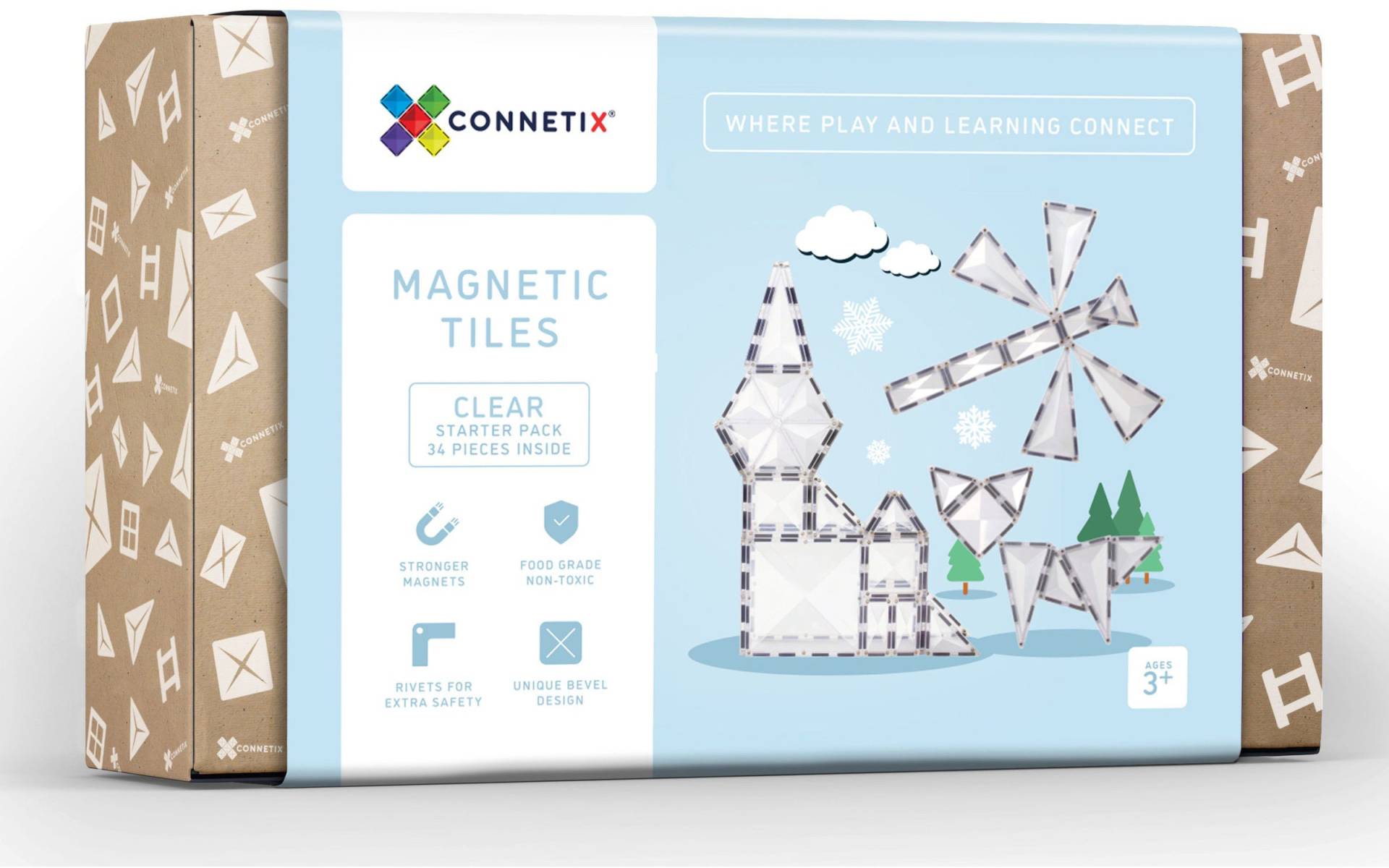 Connetix Magnetische Bauteile Clear Starter-Set 34 Teile Connetix Magnetische Bauteile Clear Starter-Set 34 Teile von Connetix