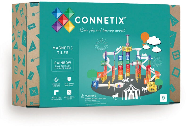 Connetix Bausatz Pastel Ball Run 92 Teile von Connetix