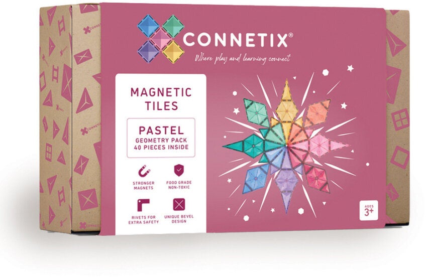 Connetix Bausatz Pastel Geometry Pack 40 Teile von Connetix