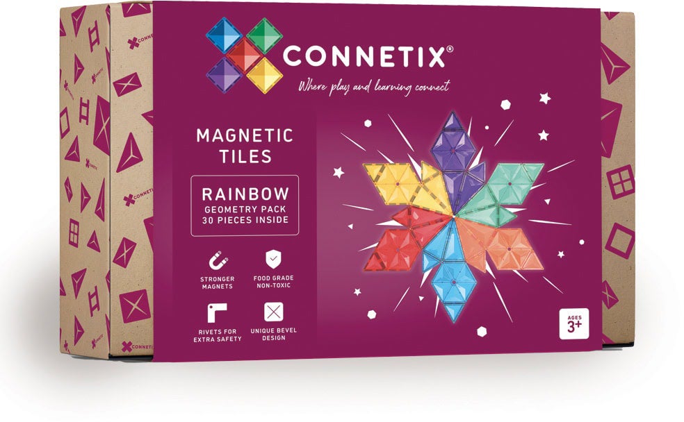 Connetix Magnetische Bauteile Rainbow Geometry 30 Teile Connetix Magnetische Bauteile Rainbow Geometry 30 Teile von Connetix