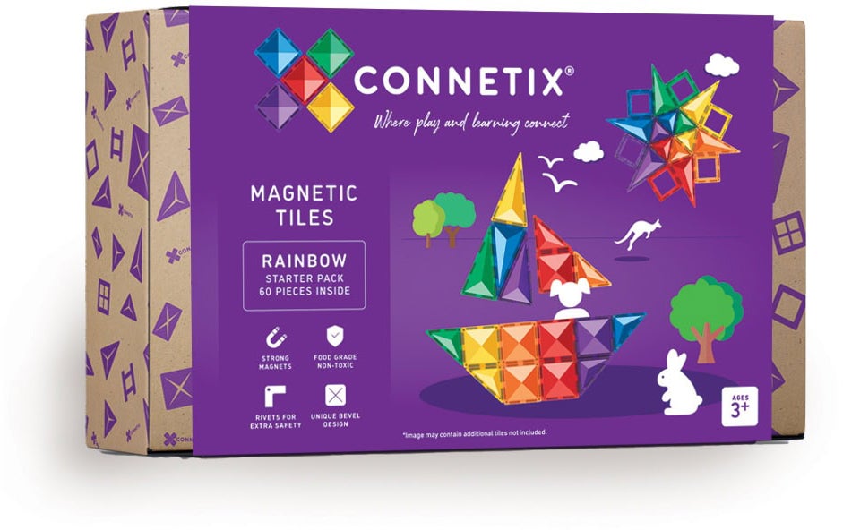Connetix Magnetische Bauteile Rainbow Starter-Set 60 Teile Connetix Magnetische Bauteile Rainbow Starter-Set 60 Teile von Connetix