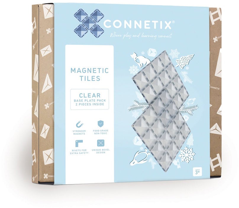Connetix Magnetische Bauteile Bodenplatten Clear 2er-Pack Connetix Magnetische Bauteile Bodenplatten Clear 2er-Pack von Connetix